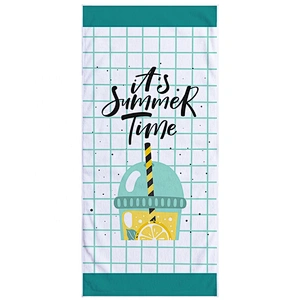 Custom brand logo personalized microfiber beach towel printed