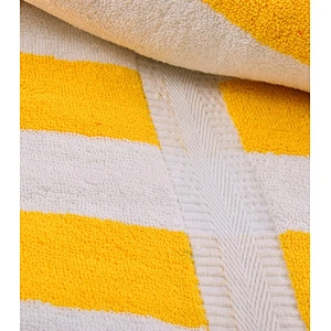 100%cotton yellow stripe pool children bath towel