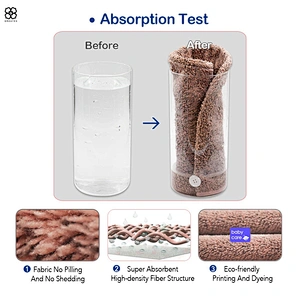 New arrival high quality microfiber soft hair drying towel turban wrap with button
