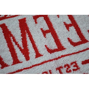 Beer bar Cotton velour Woven logo custom golf towel