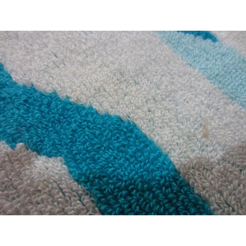 Yarn Dyed 100% Cotton Velvet Large Luxury Summer Pool Bath Towel Stripe