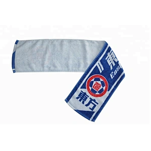 350GSM Athletic 100%cotton velour slogan sports towels with custom logo