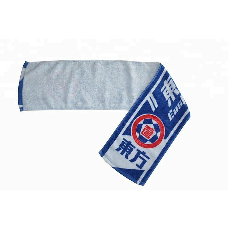 350GSM Athletic 100%cotton velour slogan sports towels with custom logo