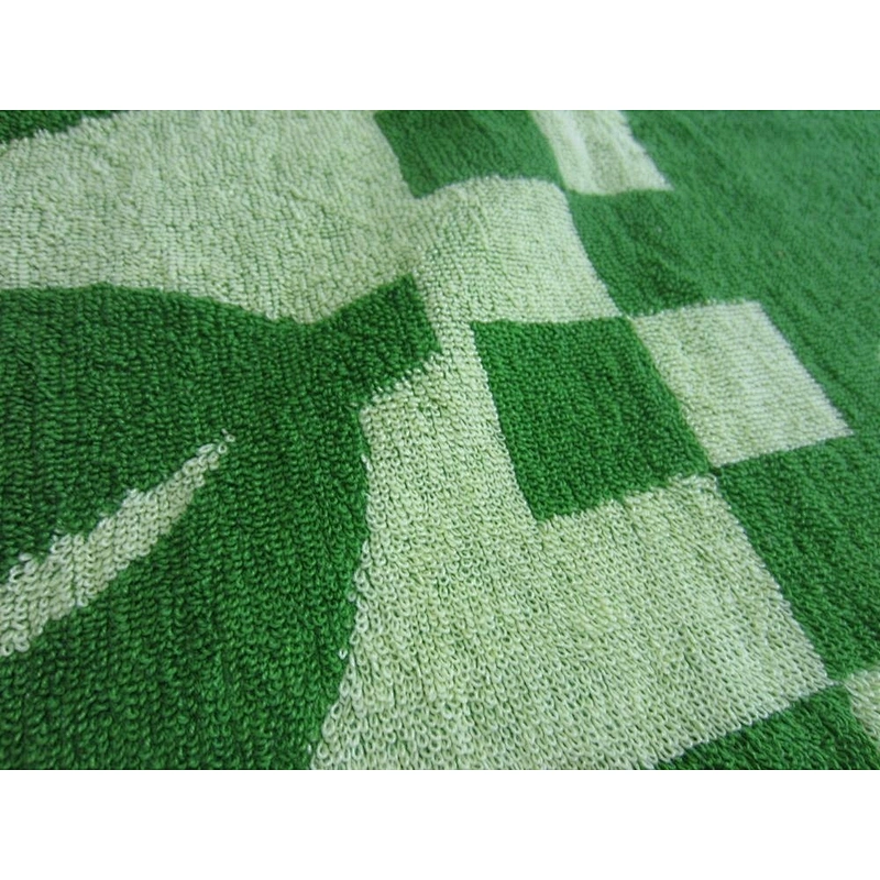 Wholesale Summer 100% cotton green  beach towel with cheap price for sale