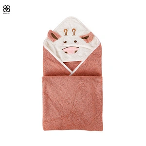 Standard simper plain dyed multi-colors hooded washcloth bath towel