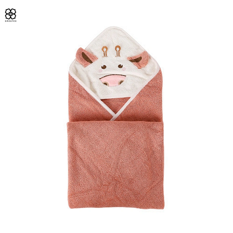 Standard simper plain dyed multi-colors hooded washcloth bath towel