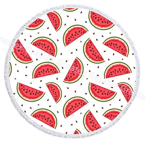 High quality microfiber polyester polyamide printing round beach towels