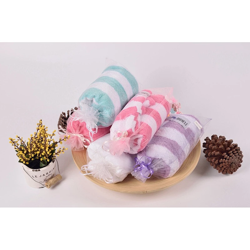 Cotton terry white ponytail Drying Shower cap