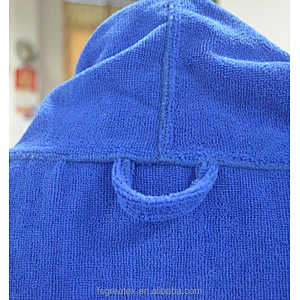Adult Blue Surf Microfiber Terry Poncho towel