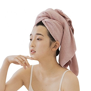 New model women hair turban towel microfibler material for salon