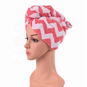 Fashionable Wrap around Cotton Hair Drying Spa Hair Towel Wrap