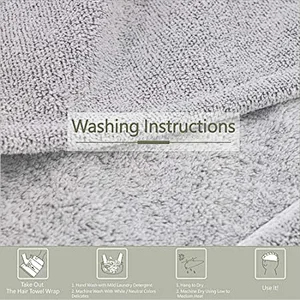 Best sale promotional women bath bamboo deluxe hair towel turban wrap