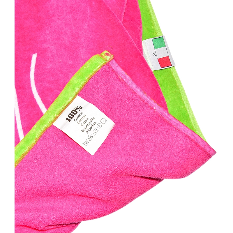 Luxury Summer Weighted 2 sides Full color Printed Custom beach towel