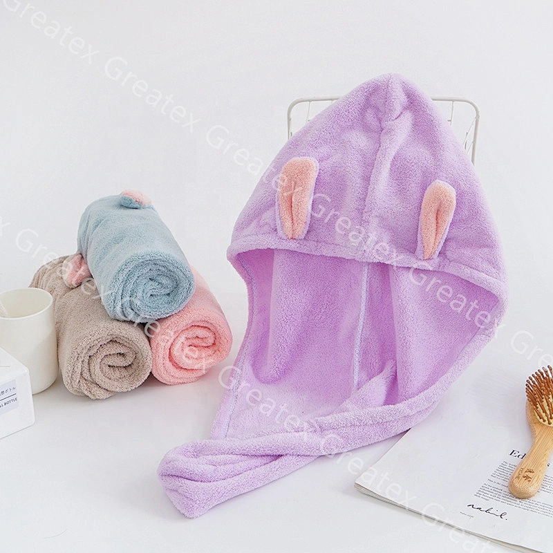 New arrival super cute animal pattern rapid dry hair towel turban