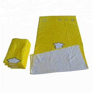 Customized full color printed funny pattern Cellphone screen printed bath towel