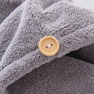 Amazon hot-selling woman grey hair towel wrap with custom design and fast delivery