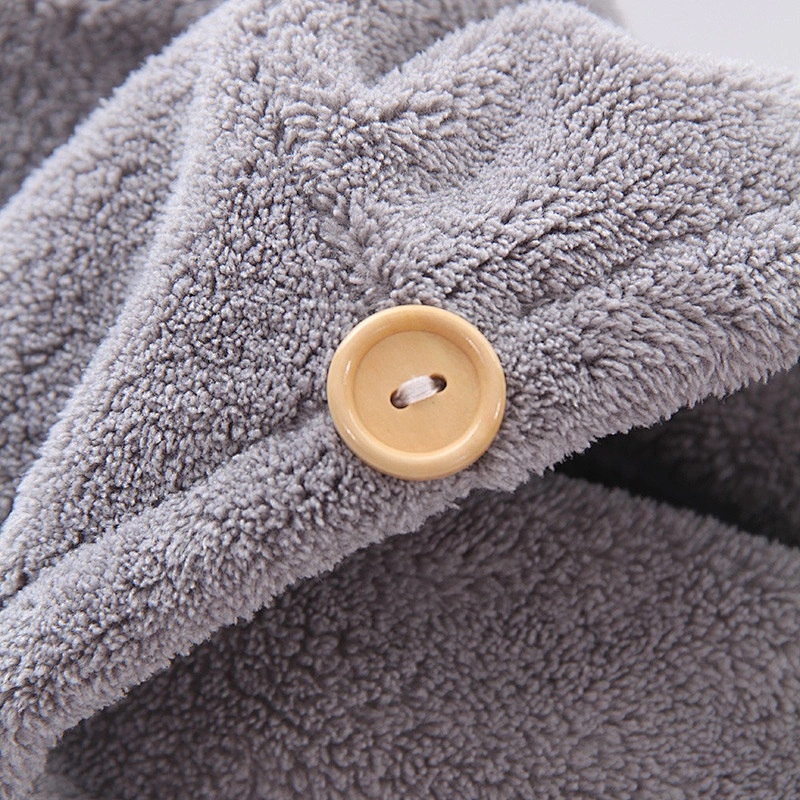 Amazon hot-selling woman grey hair towel wrap with custom design and fast delivery