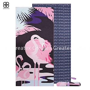 2020 Best sale ins style microfiber flamingo towel beach towel