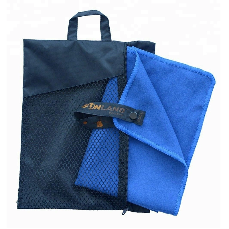Super cheap gym towels absorbent blue microfibre sport towels with free samples