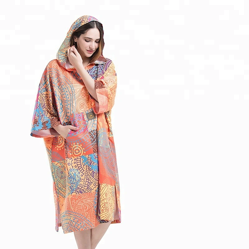 Fashionable Knitted Lady custom surf poncho