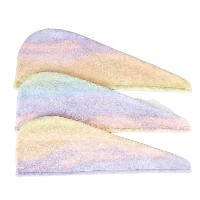 2020 New product colorful pastel quick drying hair towel for women
