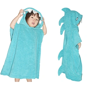Wholesales cheap terrycloth baby bath kids sleeping towel hooded poncho