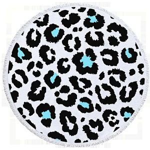 Personalized  large custom print roundish beach towel