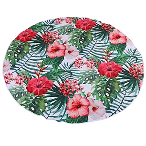 Inexpensive large reactive printing  round beach towel
