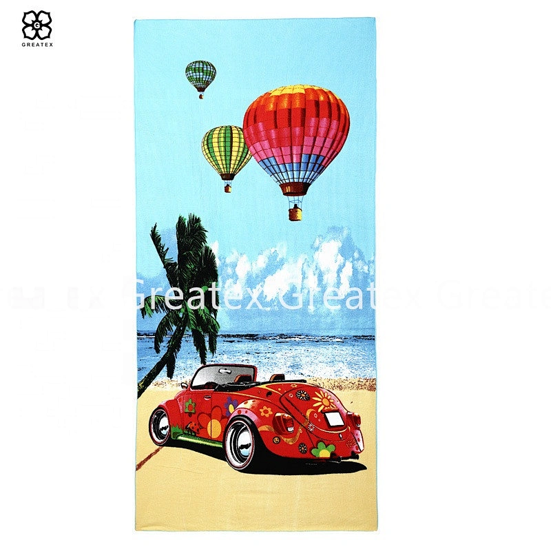 Quick-dry printing custom microfiber beach towel for adults kids