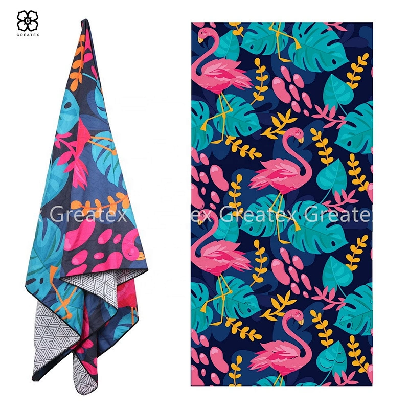 High quality quick-dry sand-free rectangular beach towel microfiber