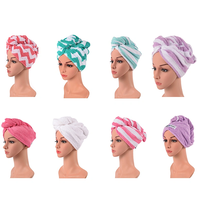 High quality Custom Wrap around Hair drying Microfiber towel hair