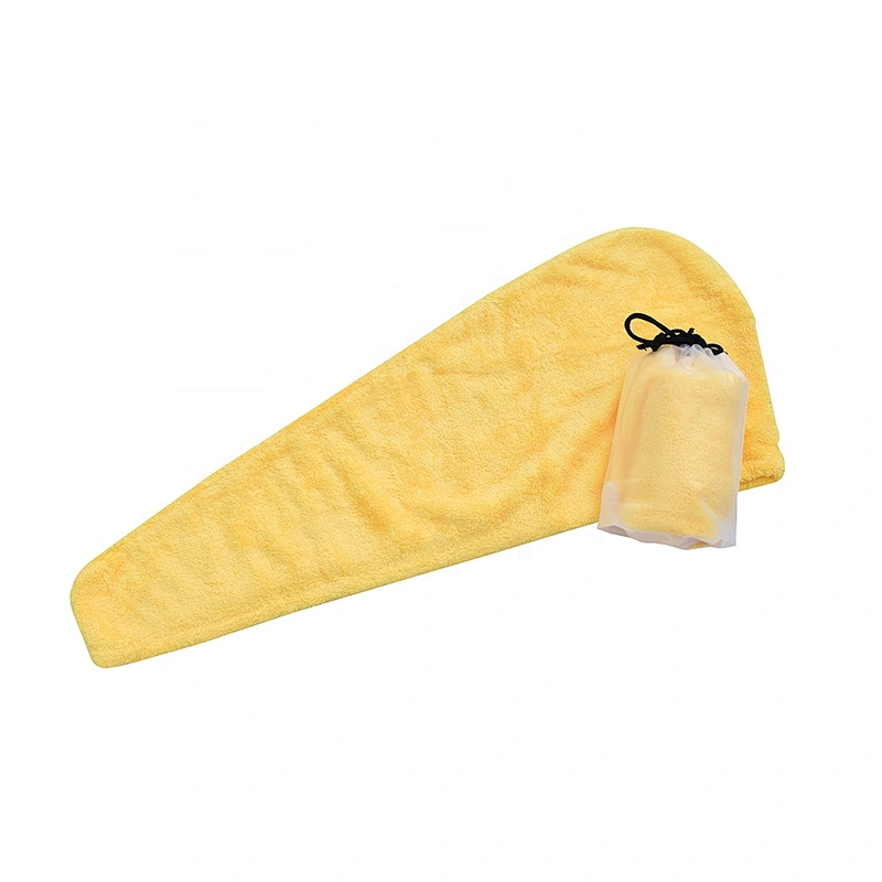 AZO FREE&eco-friendly yellow microfiber hair salon towel with factory price