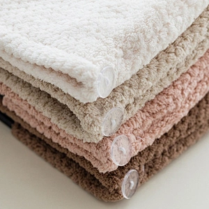 Wholesales microfiber white hair towel wraps with soft and durable for girls