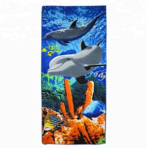 Personalized print suede microfiber beach towel