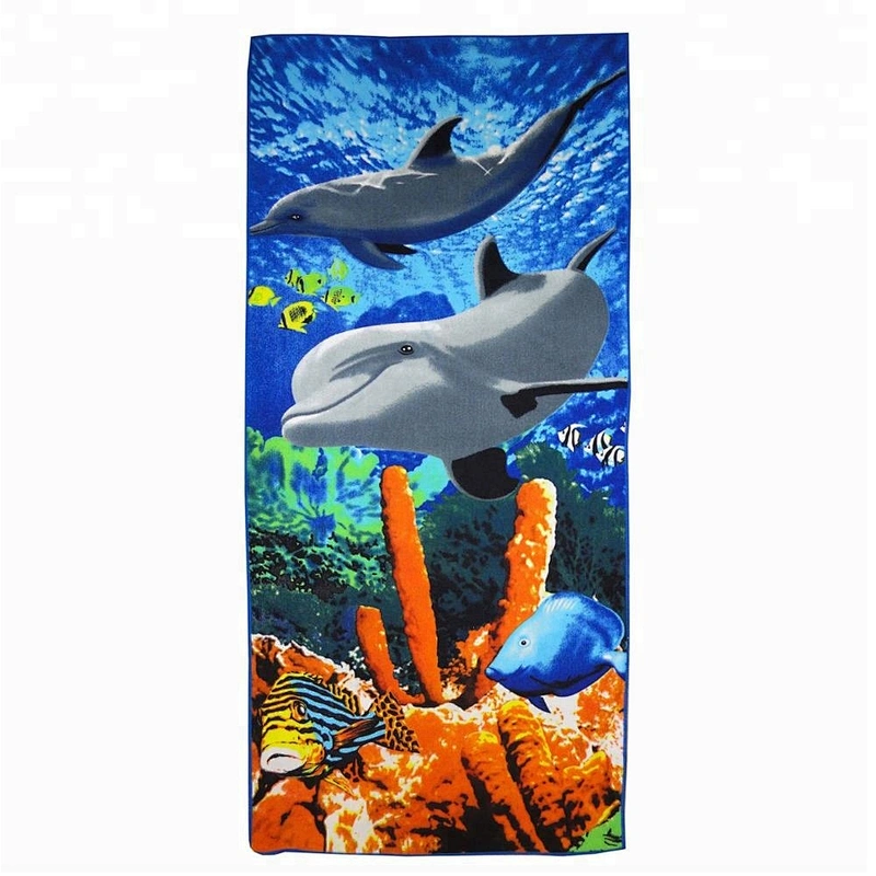 Personalized print suede microfiber beach towel