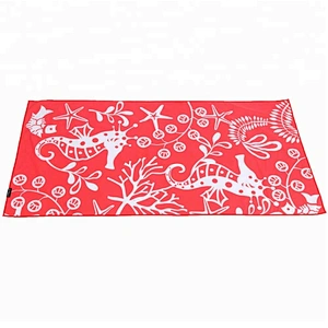 70x140cm chamois microfiber printed beach towel