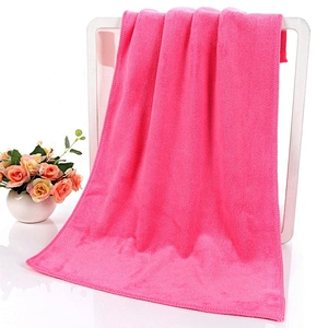 Super softness Solid color microfiber towel fabric with 420gsm for car wash