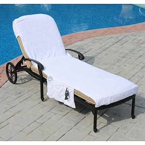 Plain terry Bright colored Lounge beach chair towel