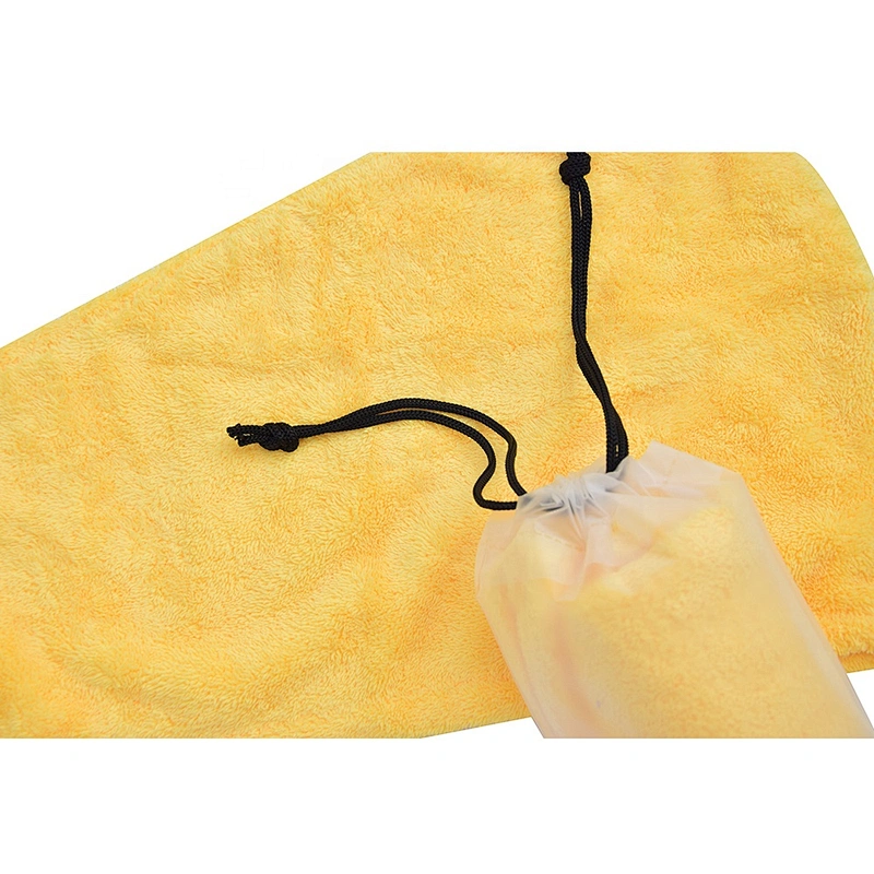 AZO FREE&eco-friendly yellow microfiber hair salon towel with factory price