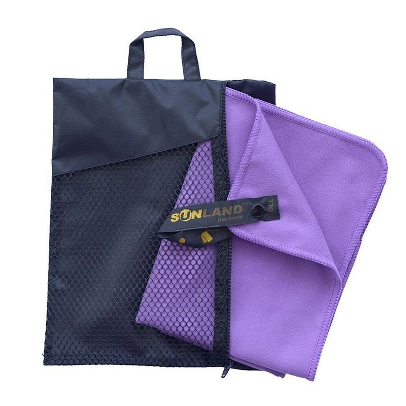 Outdoor Solid color microfiber suede quick dry sport towel
