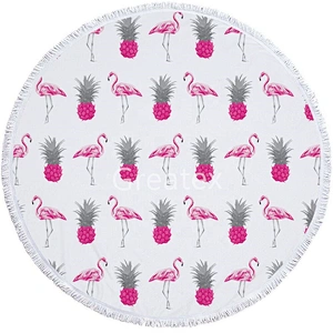 High quality microfiber polyester polyamide printing round beach towels