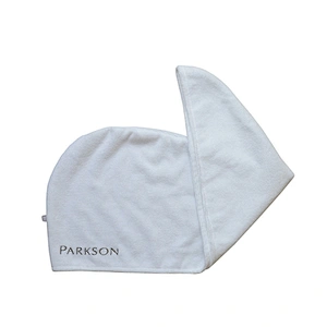 Salon White microfiber hair towel turban
