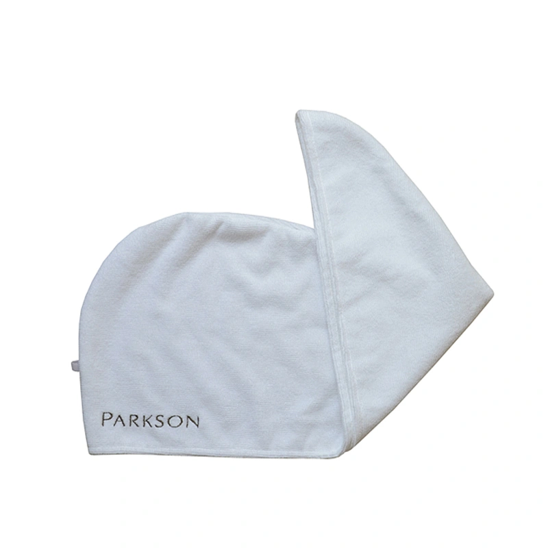 Salon White microfiber hair towel turban