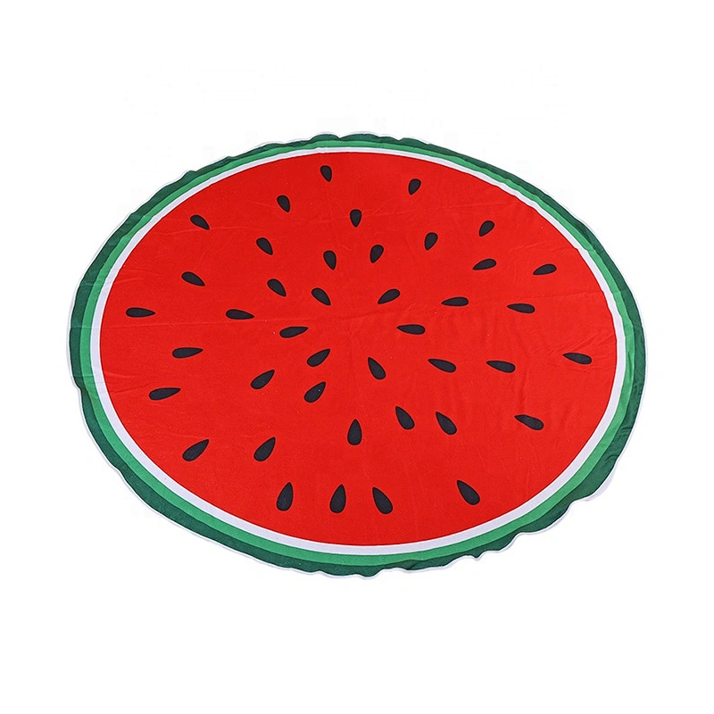 Premium durable non fading quick-dry microfiber fabric round beach towels