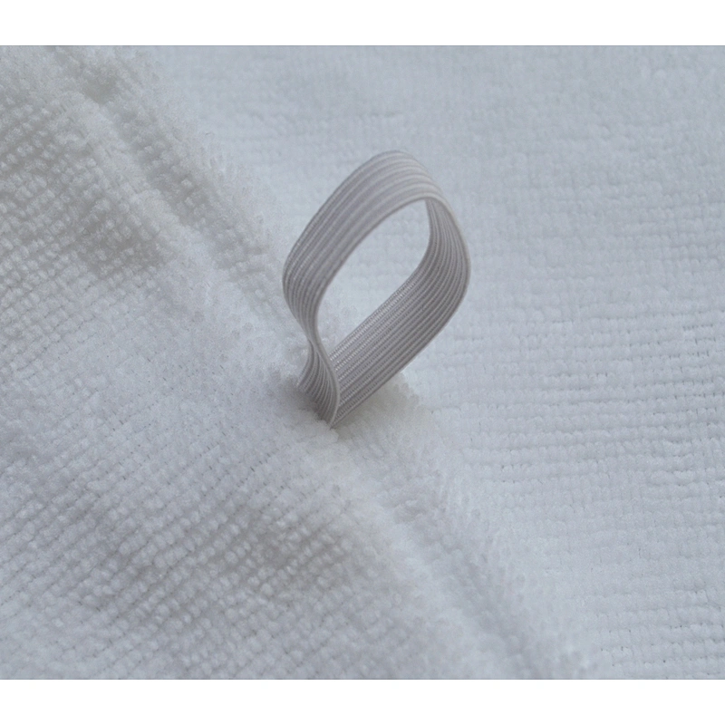 Salon White microfiber hair towel turban