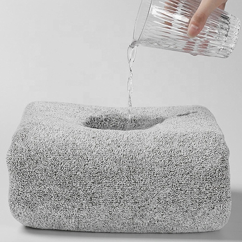 Quick-dry microfiber weft knitted colar fleece hair drying towel for salon