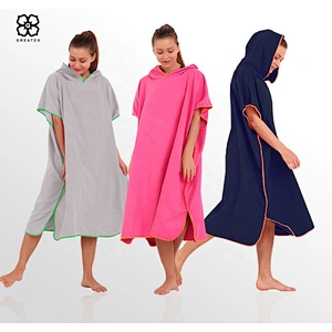 Popular hot selling microfiber hooded changing surf poncho
