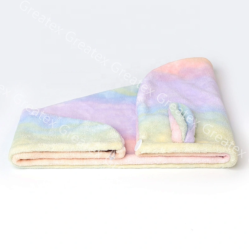 2020 New product colorful pastel quick drying hair towel for women