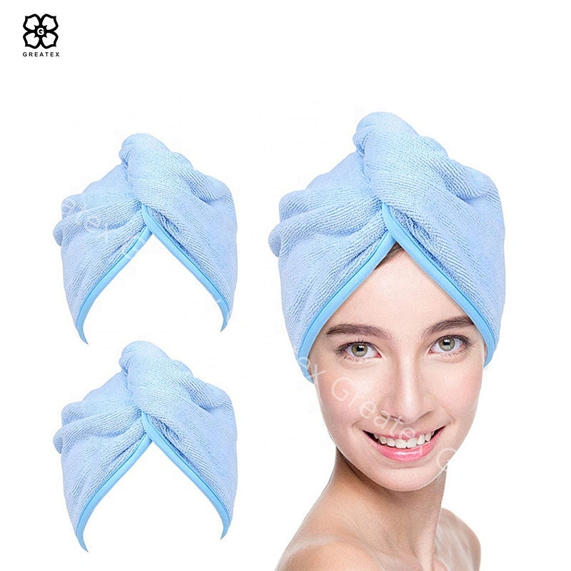 High quality super absorbency quick-dry microfiber turban hair towel