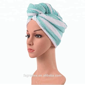 Personalized wrapping Shower Terry cloth hair towel
